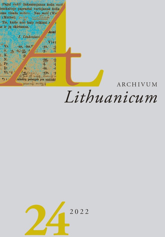 Archivum Lituanicum 24
