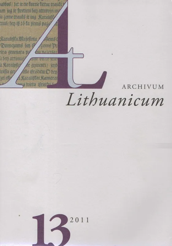 Archivum Lituanicum 13