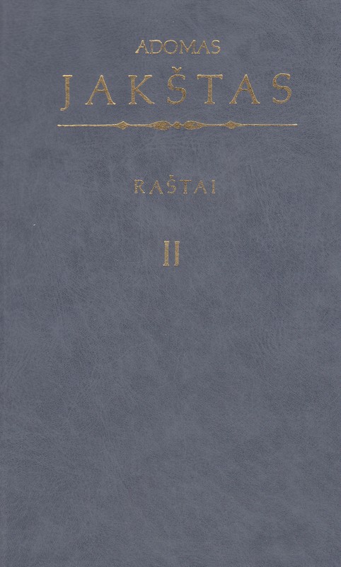 Raštai II. Adomas Jakštas