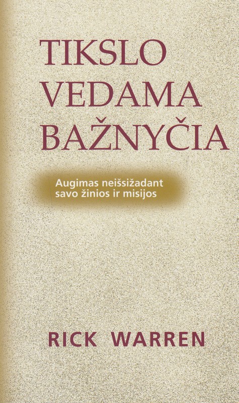 Tikslo vedama bažnyčia
