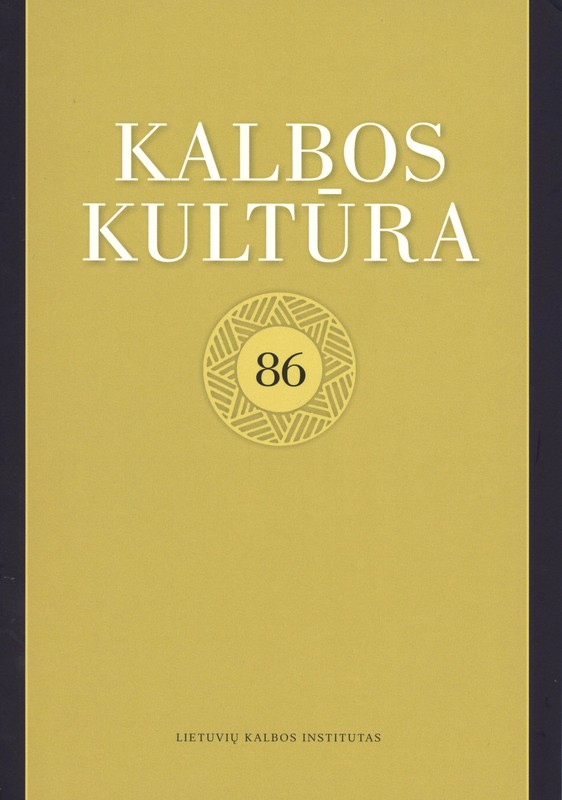 Kalbos kultūra 86