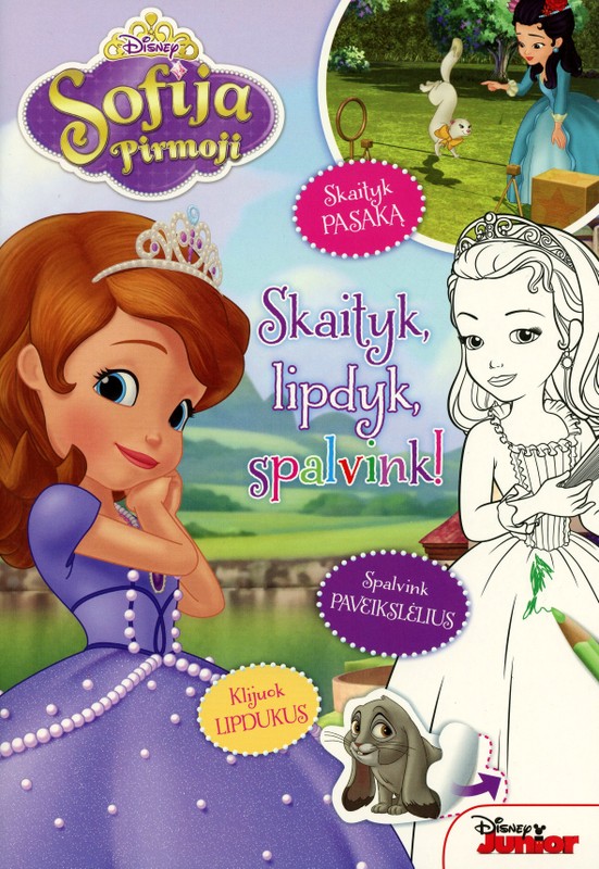 Sofija Pirmoji. Skaityk, lipdyk, spalvink!