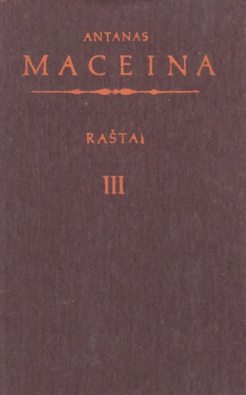 Raštai III tomas