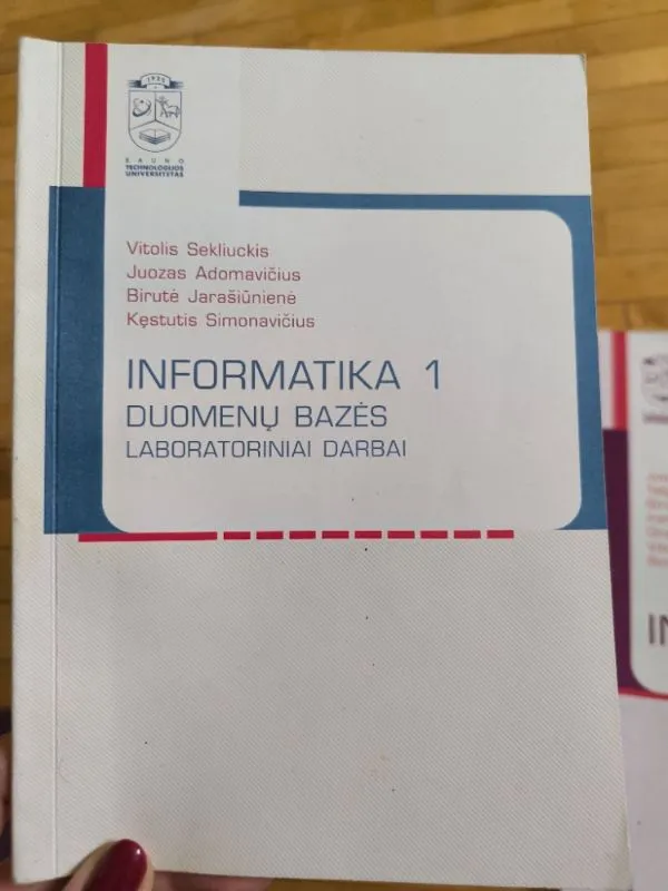 Informatika 1. Duomenų bazės