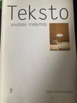Teksto analizės mokymas