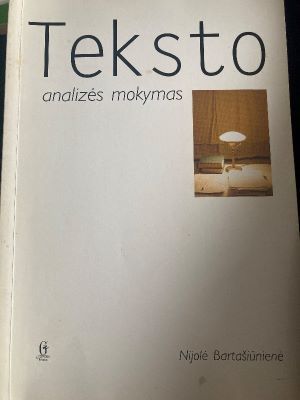 Teksto analizės mokymas