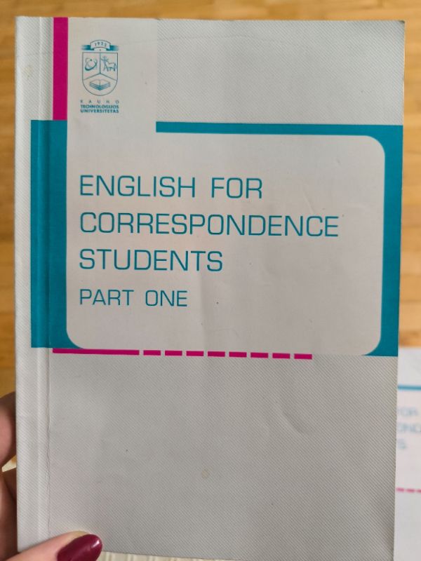 English for correspondence students. Part one
