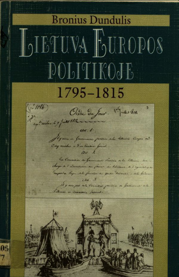 Lietuva Europos politikoje, 1795–181