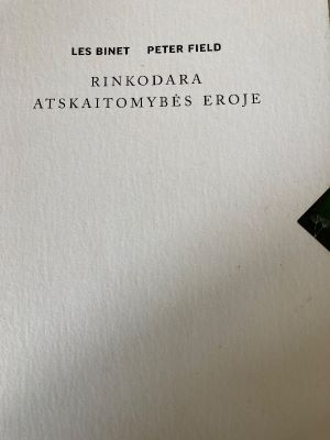 Rinkodara atskaitomybes eroje