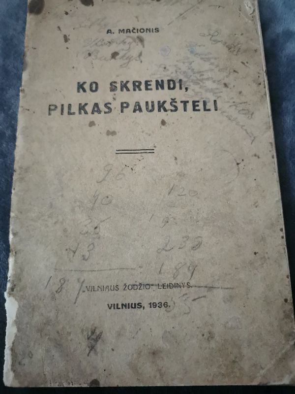 Ko skrendi pilkas paukšteli
