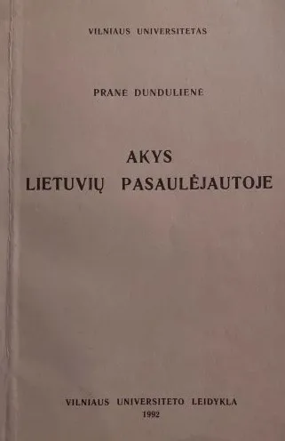 Akys lietuvių pasaulėjautoje