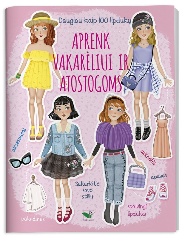 Aprenk vakarėliui ir atostogoms. Daugiau kaip 100 lipdukų
