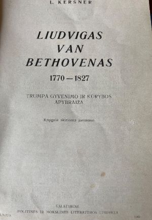 Liudvigas Van Bethovenas Trumpa gyvenimo ir kūrybos apybraiža