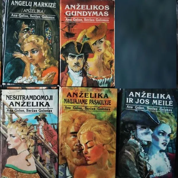 Anželika ir karalius rinkinys, 5 knygos