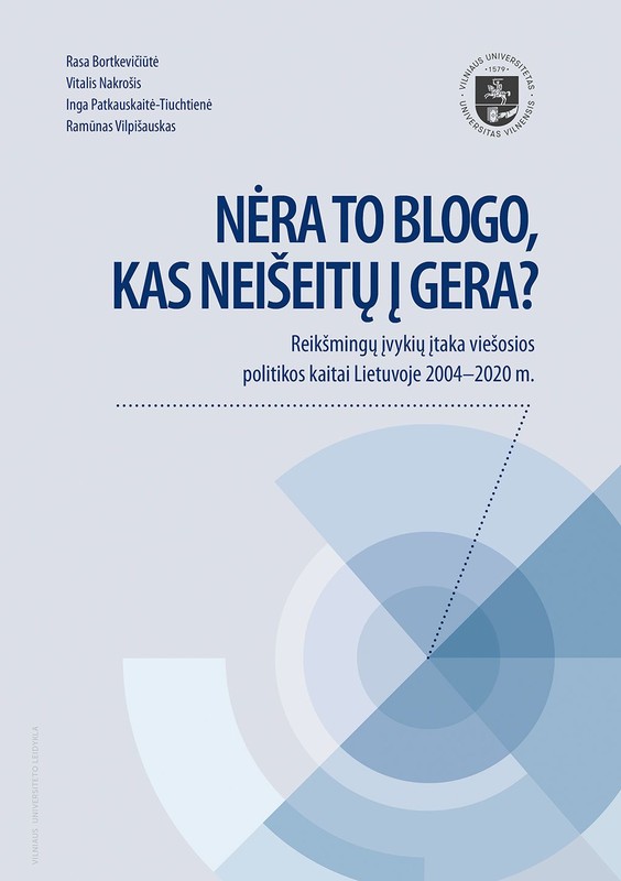 Nėra to blogo, kas neišeitų į gera? Reikšmingų įvykių įtaka viešosios politikos kaitai Lietuvoje 2004–2020 m