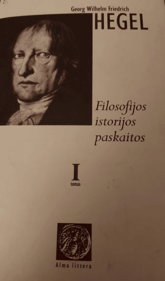 Filosofijos istorijos paskaitos. I tomas