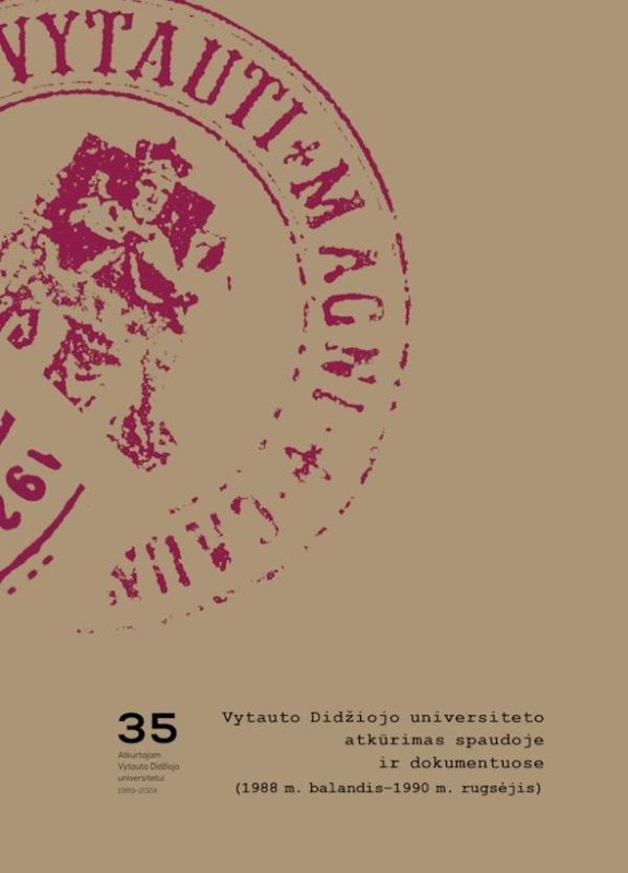 Vytauto Didžiojo universiteto atkūrimas spaudoje ir dokumentuose (1988 m