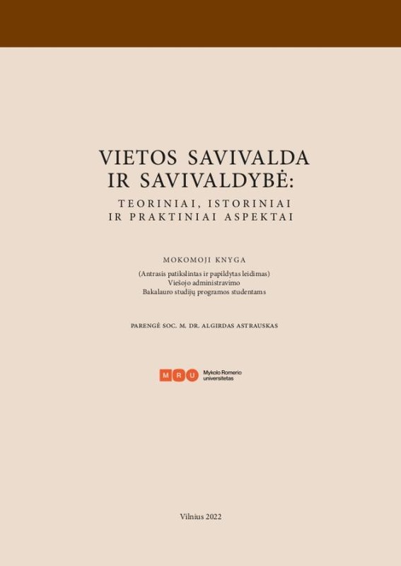 Vietos savivalda ir savivaldybė