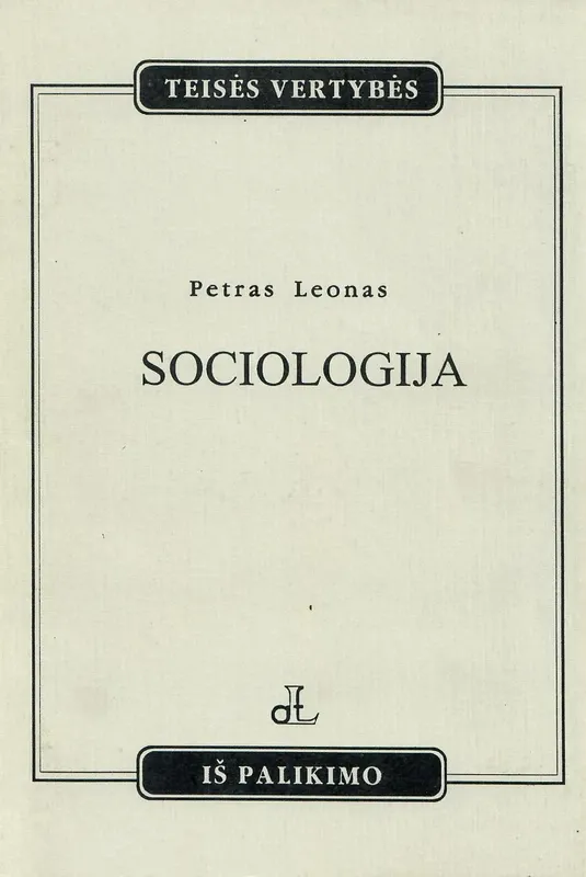 Sociologijos paskaitos