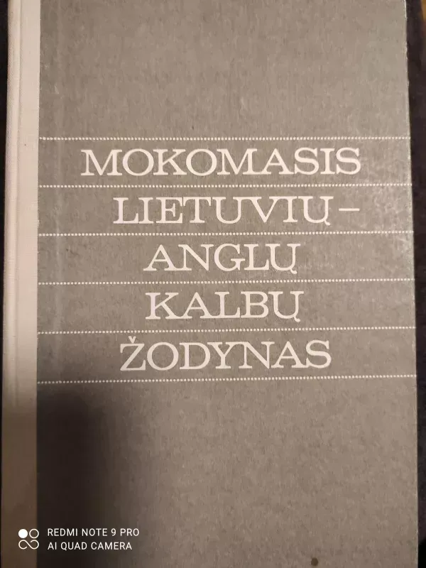 Mokomasis lietuvių-anglų kalbų žodynas