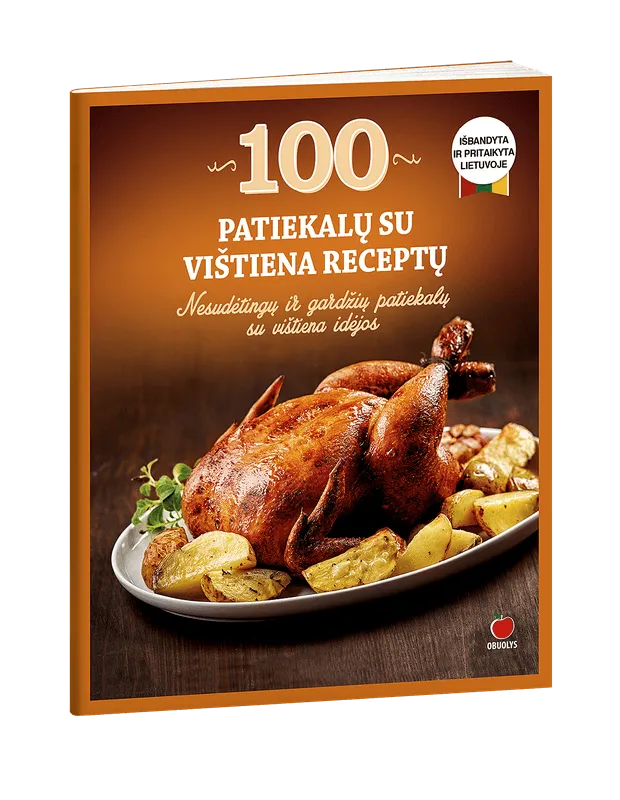 100 patiekalų su vištiena receptų