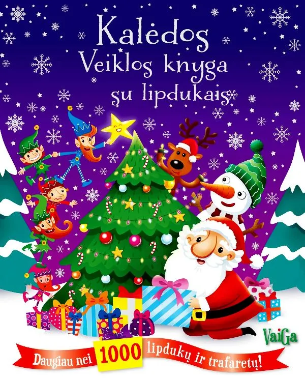 "Kalėdos. Veiklos knyga su lipdukais", 3+