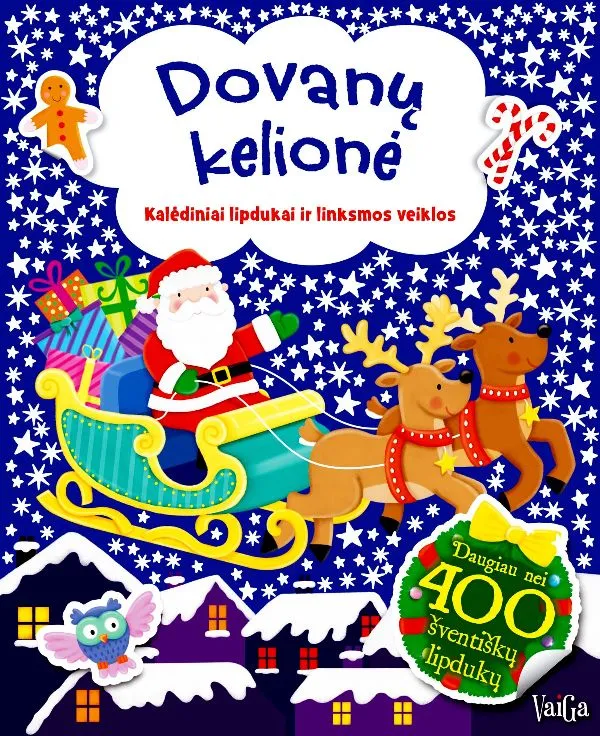 "Dovanų kelionė. Veiklos knyga su lipdukais", 3+