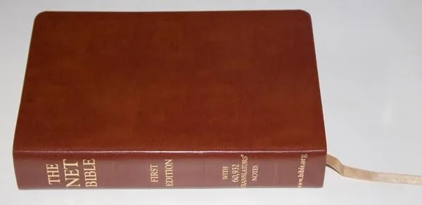 NET Bible First edition British Tan Leather