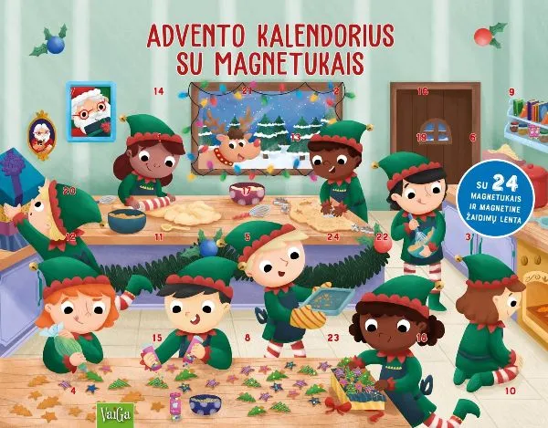 Advento kalendorius su magnetukais, 3+