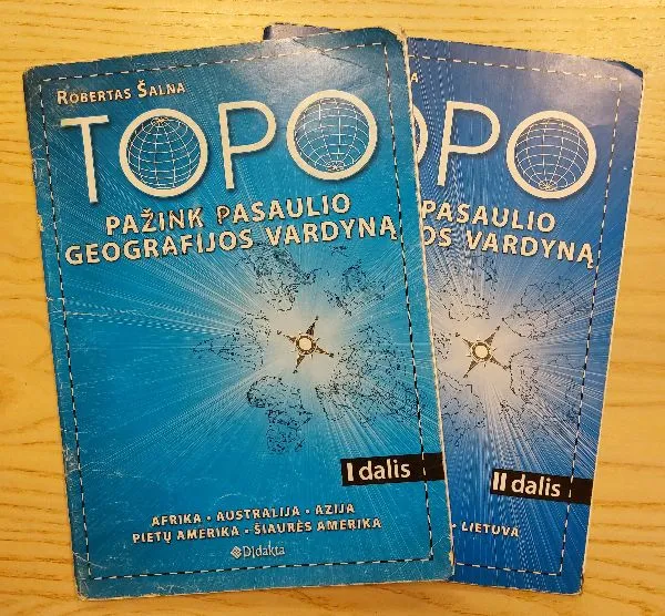 TOPO. Pažink pasaulio geografijos vardyną, I ir II dalis 6–12 klasėms