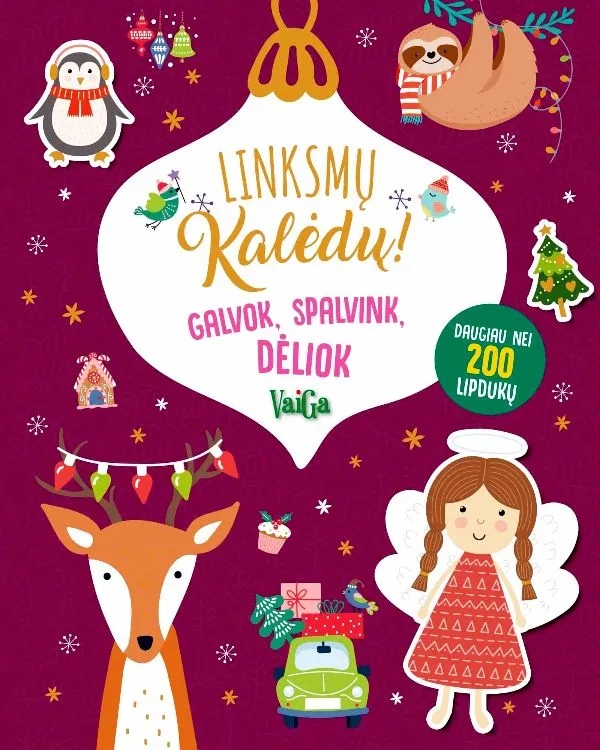 "Linksmų Kalėdų! Galvok, spalvink, dėliok"