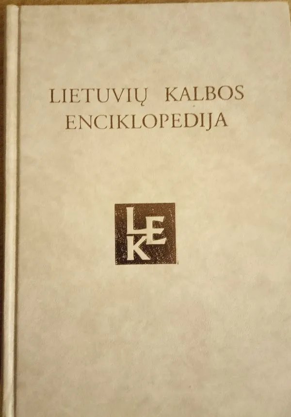 Lietuvių kalbos enciklopedija