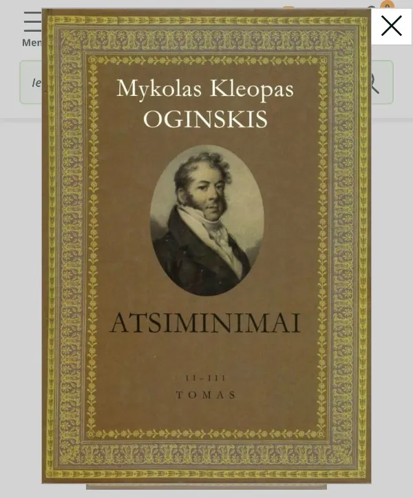 Mykolas Kleopas Oginskis. ATSIMINIMAI