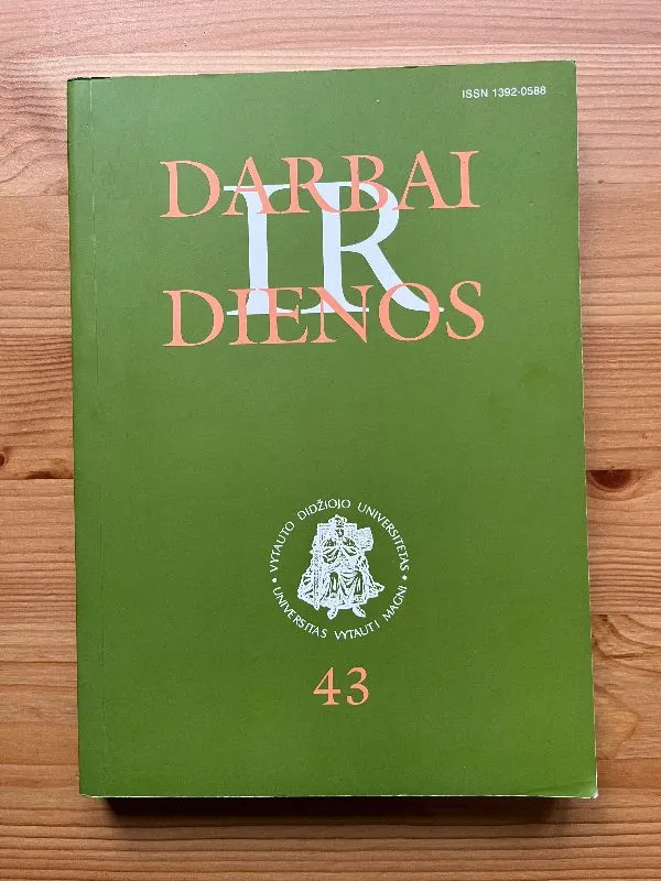 Darbai ir dienos