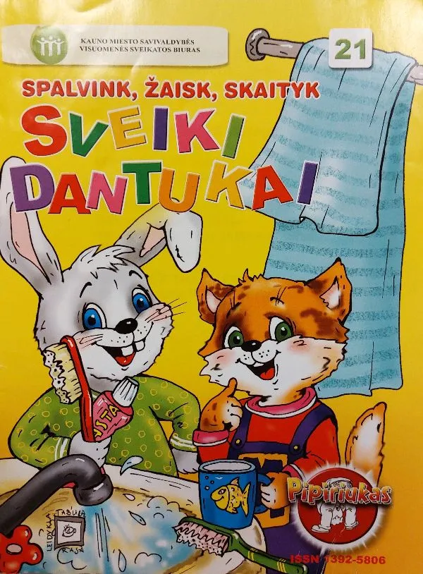 Sveiki dantukai. Spalvink, žaisk, skaityk