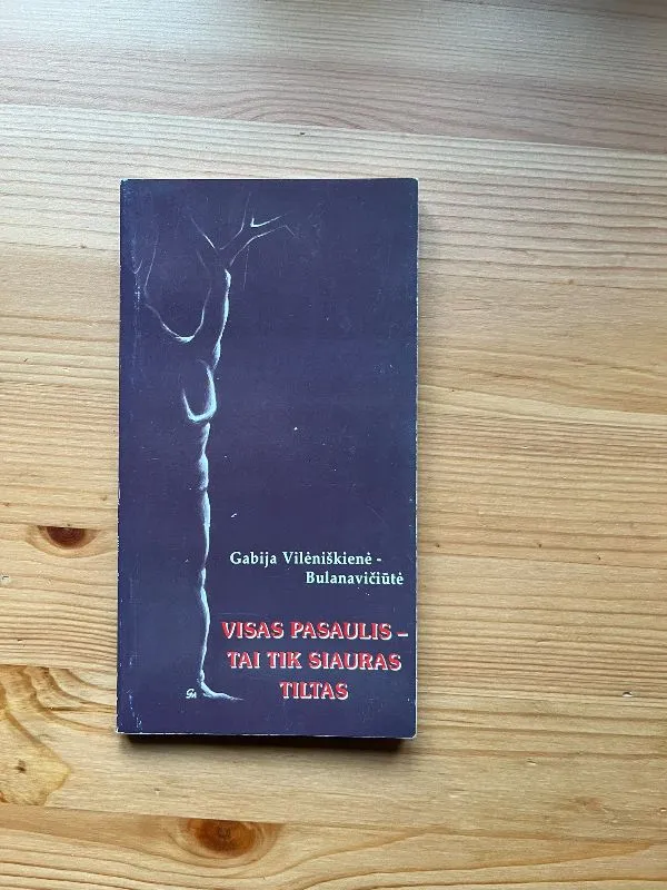 Visas pasaulis - tik siauras tiltas