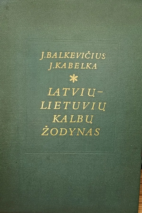 Latvių – lietuvių kalbų žodynas
