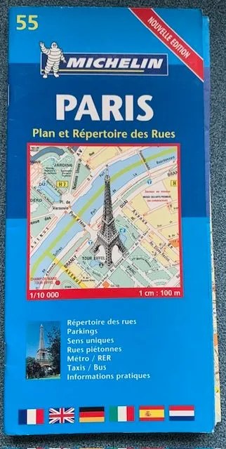 Paris Plan et Repertoire de Rues