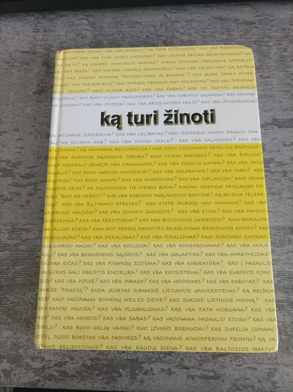 Ką turi žinoti