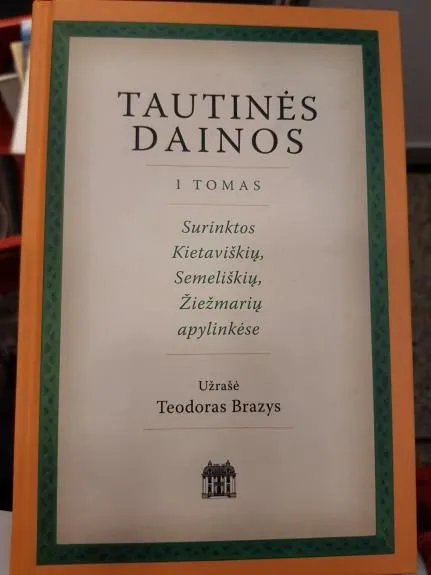 Tautinės dainos I tomas