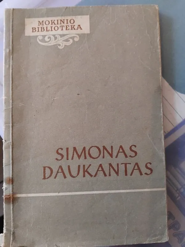 Simonas Daukantas Mokinio biblioteka