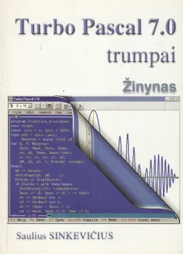 Turbo Pascal 7.0 trumpai. Žinynas