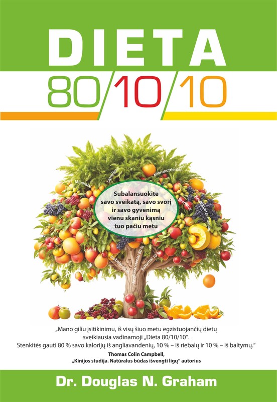 Dieta 80/10/10. Subalansuok savo sveikatą, savo svorį ir gyvenimą