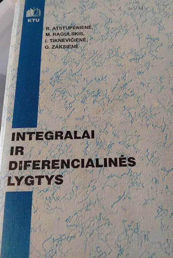 Integralai ir diferencialinės lygtys