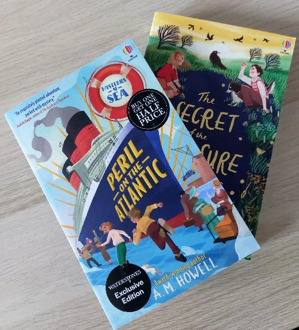 2 Books Set: Peril on the Atlantic + The Secret of the treasure keepers