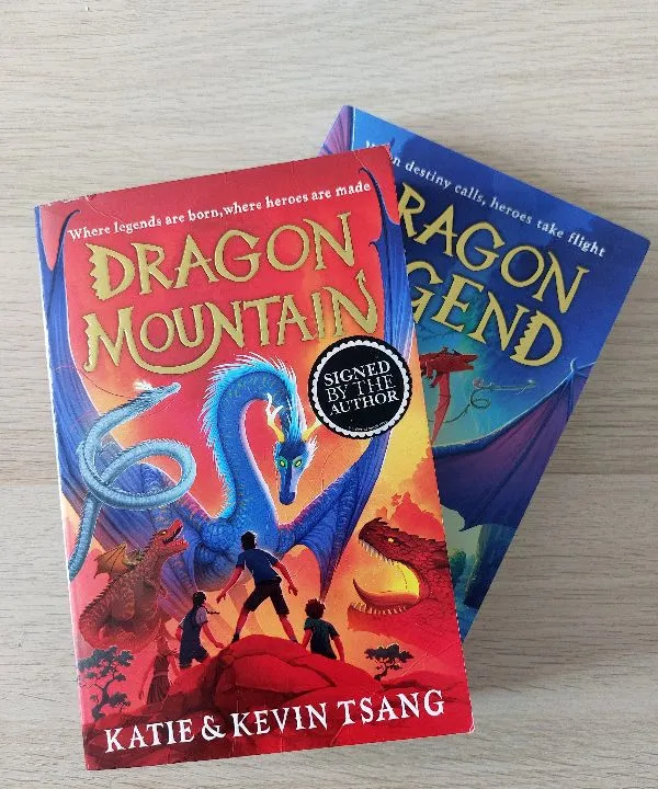 2 books set of Dragon Realm: Dragon Mountain and Dragon Legend