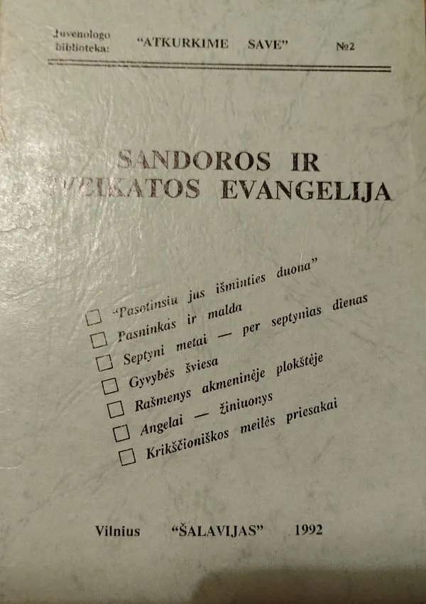Sandoros ir sveikatos evangelija