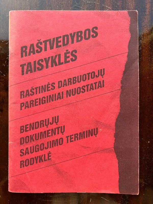 Raštvedybos taisyklės