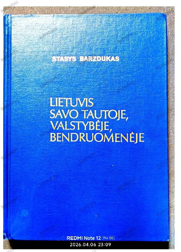 Lietuvis savo tautoje, valstybėje, bendruomenėje