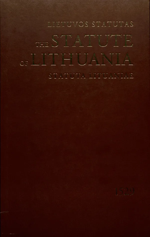 Lietuvos statutas, 1529